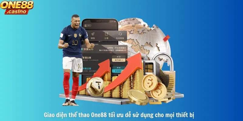 Giao diện thể thao One88 tối ưu dễ sử dụng cho mọi thiết bị